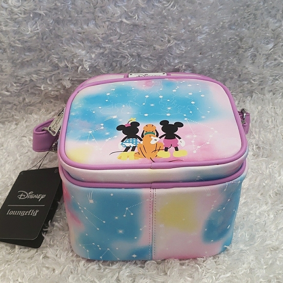 NWT Loungefly Mickey, Minnie and Pluto constellation camera crossbody bag - Picture 8 of 12